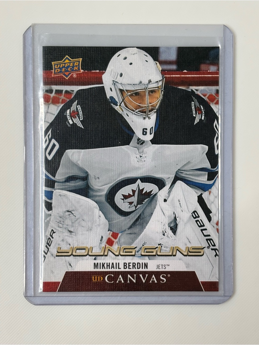 Mikhail Berdin 2020-21 Upper Deck Canvas Young Guns #C114 Rookie RC Winnipeg Jet